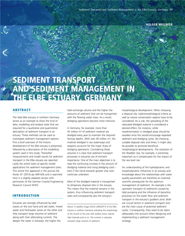 Sediment Transport and Sediment Management in the Elbe Estuary, Germany 11