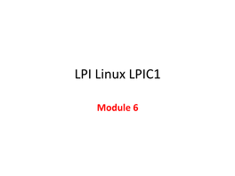 LPI Linux LPIC1