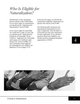 M-476, Chapter 4, Who Is Eligible for Naturalization? (PDF, 403.2