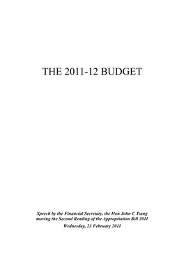 The 2011-12 Budget
