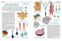 Paris Fashion Week Aquamarine by Onyx and Tanza‑ Boucheron