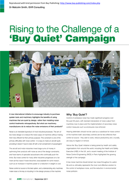 'Buy Quiet' Campaign