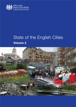 State of the English Cities T I E S Volume 2 V O L U M E 2