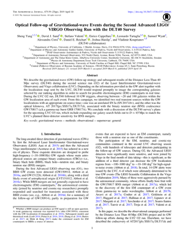 Optical Follow-Up of Gravitational-Wave Events During the Second Advanced LIGO/ VIRGO Observing Run with the DLT40 Survey