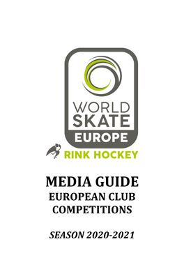 Media Guide European Club Competitions