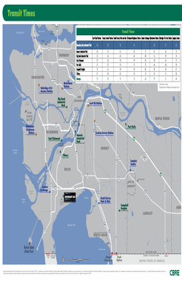 Transit Times VVANCOUVER BELCARBBELCARRA