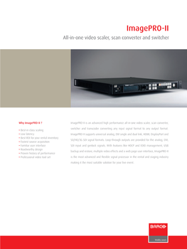 Imagepro-II Brochure