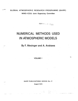 Numerical Methods Used in Atmospheric Models