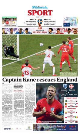 Captain Kane Rescues England