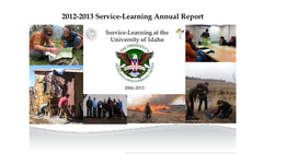 2012-2013 Service-Learning Annual Report