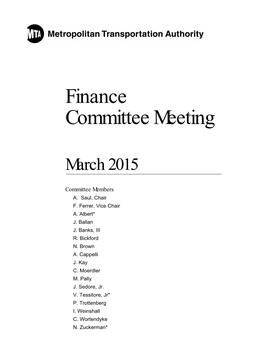 Finance Committee Meeting