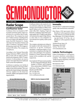 Semiconductor Times October 2008 / 1