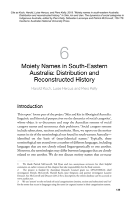 Skin, Kin and Clan: the Dynamics of Social Categories in Indigenous Australia