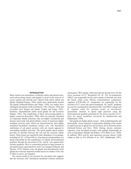 Activity, Abundance, Distribution and Expression of Na+/K+-Atpase in the Salt Glands of Crocodylus Porosus Following Chronic Saltwater Acclimation