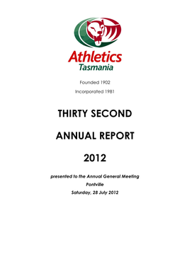 Thirty Second Annual Report 2012