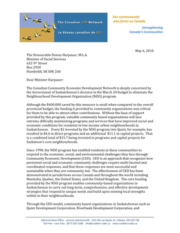 Ccednet Letter of Support