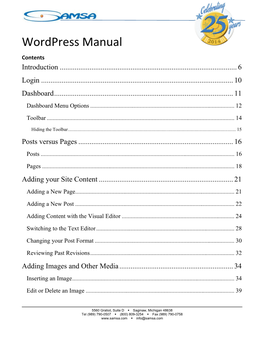 Wordpress Manual