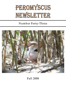 Peromyscus Newsletter Number 43