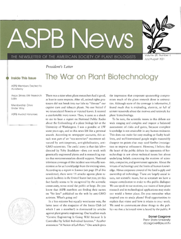 The War on Plant Biotechnology