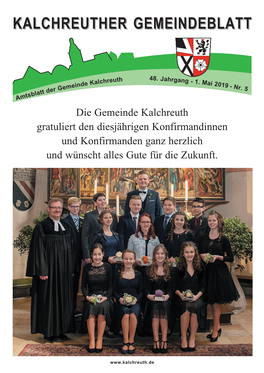 Mai 2019 Seniorenbeauftragte Kalchreuth