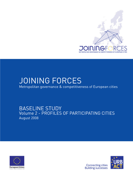 JOINING FORCES Metropolitan Governance & Competitiveness of European Cities