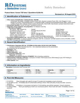 Safety Datasheet