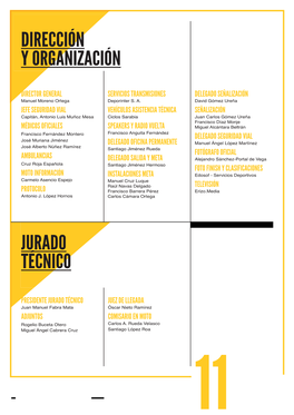 Dirección Y Organización Jurado Técnico