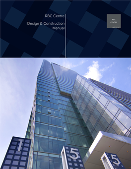 RBC Centre Design & Construction Manual