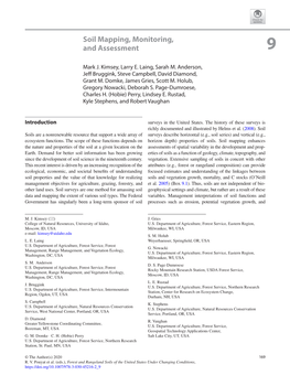 Soil Mapping, Monitoring, and Assessment 9