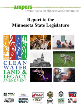 Report to the Minnesota State Legislature