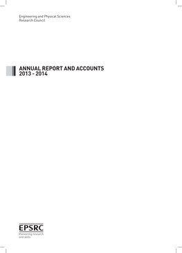 Annual Report and Accounts 2013 - 2014