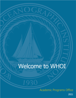 Welcome-To-WHOI-Packet 2021.Pdf