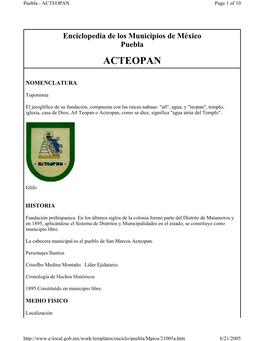 ACTEOPAN Page 1 of 10