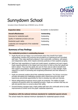 Sunnydown School