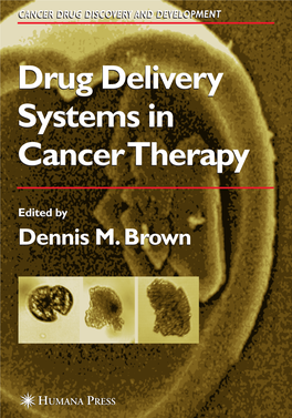 Drug Delivery Systems in Cancer Therapy