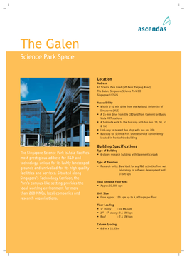 The Galen Science Park Space