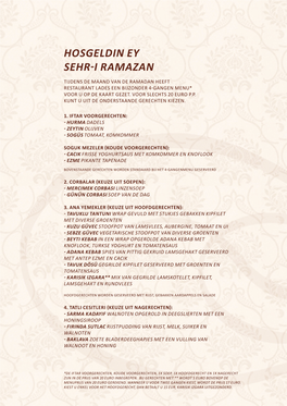 Hosgeldin Ey Sehr-I Ramazan