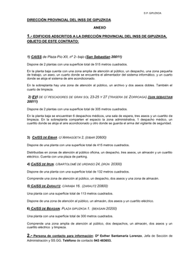 Dirección Provincial Del Inss De Gipuzkoa