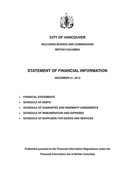 2013 Statement of Financial Information 30