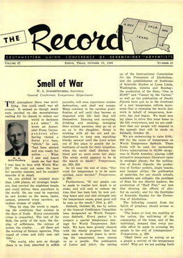 Southwestern Union Record for 1958