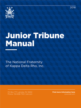 Junior Tribune Manual