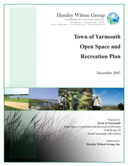 Yarmouth Open Space & Recreation Plan 2007