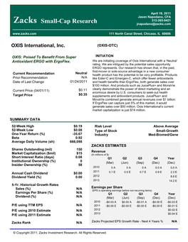 Small-Cap Research Jnapodano@Zacks.Com