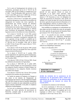 Vu Le Code De L'aménagement Du Territoire Et De L'urbanisme, Promulgué Par La Loi N° 94-122 Du 28 Novembre 1994, Tel Que Modi