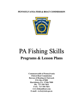 Handbook Fishing Skills Instructor