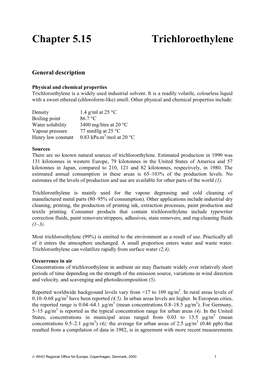 Chapter 5.15 Trichloroethylene