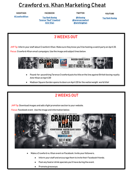 Crawford Vs. Khan Marketing Cheat