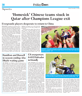 'Homesick' Chinese Teams Stuck in Qatar After Champions League Exit