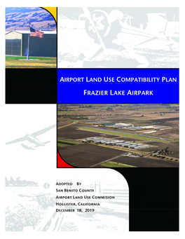 Frazier Lake Airpark Comprehensive Land Use Plan, Adopted 2019