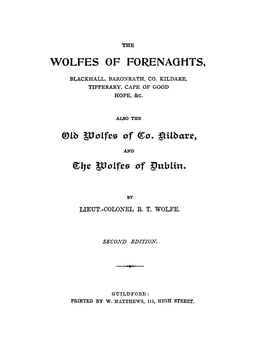 Wolfes of Forenaghts